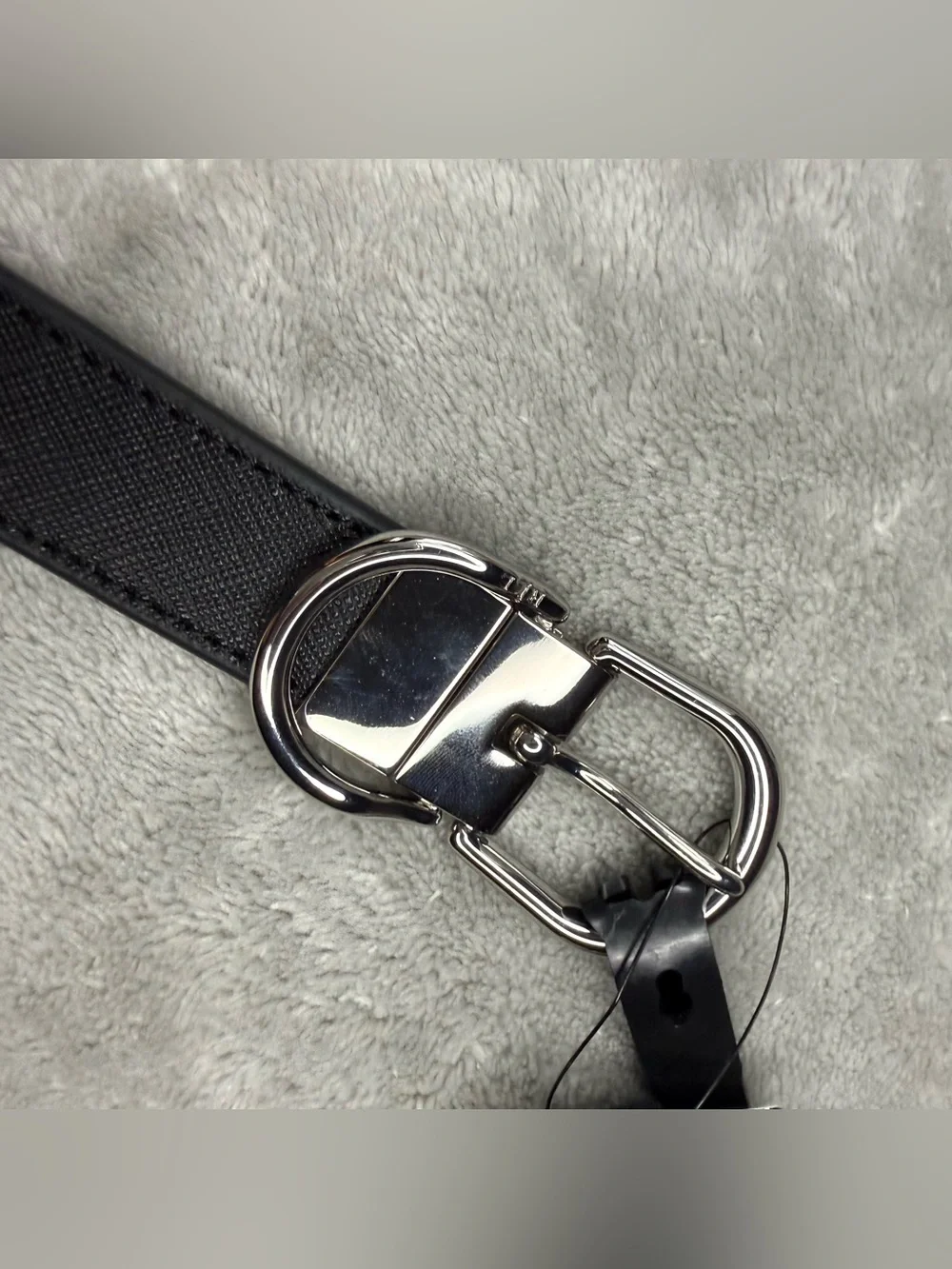 Lauren Ralph Lauren Black & Tan Reversible Leather with Silver Buckle